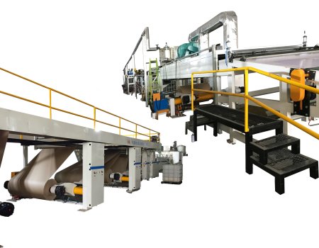 Honeycomb cardboard production line