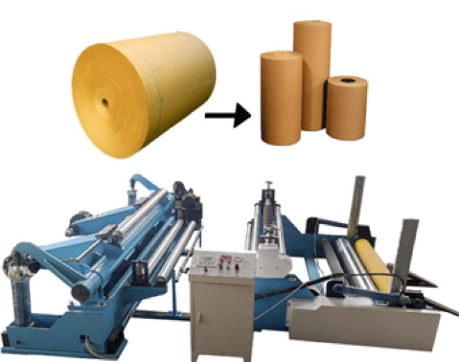 PAPER SLITTER AND REWINDER